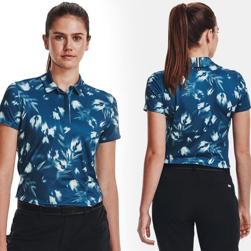 Under Armour Women's Zinger Blur Polo Shirt - Size XS - NWT $80